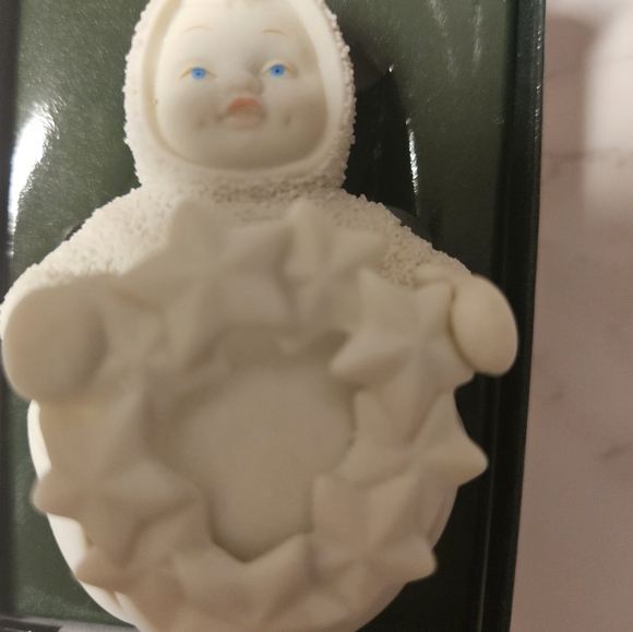 NIB VINTAGE SNOWBABIES ONAMENT Winter Tales Little Drummer Jinglebaby Dept.56 - Picture 7 of 9